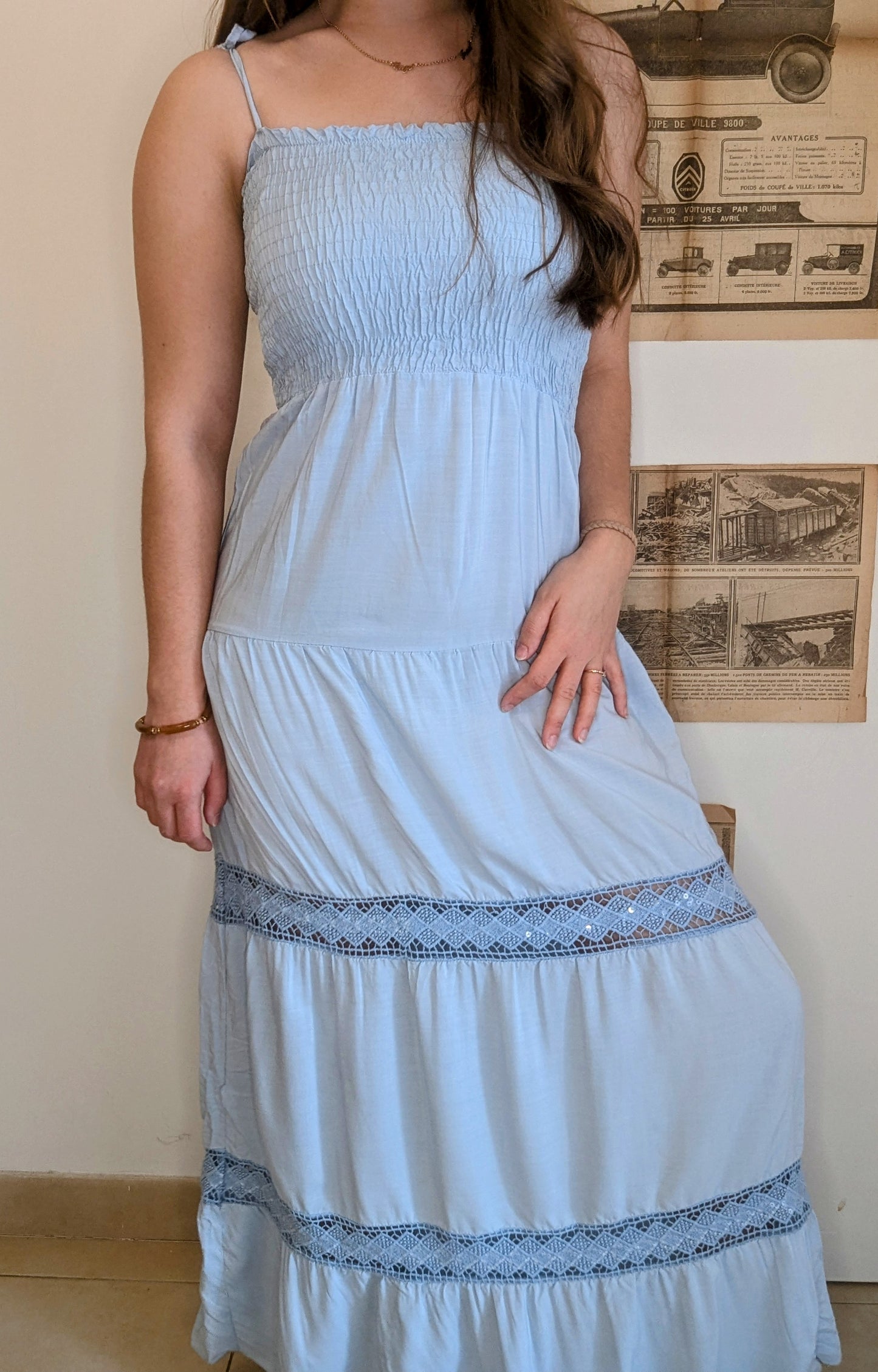 Robe Aliénor Bleu