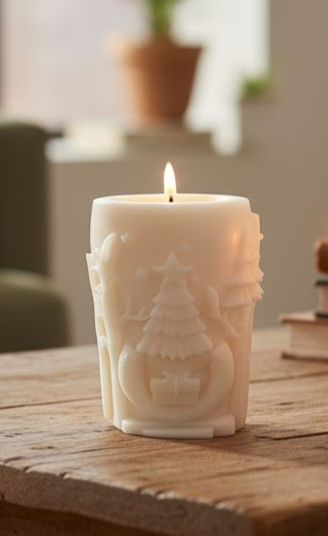 Bougie cerf de Noël