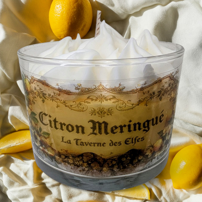 Bougie citron meringuée