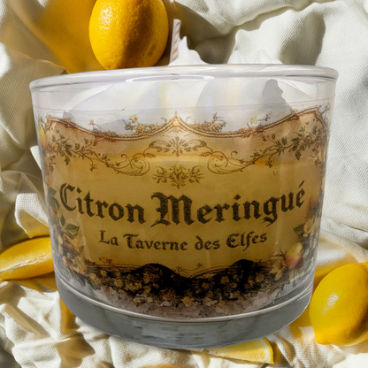 Bougie citron meringuée